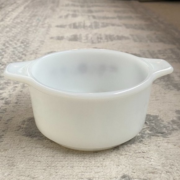 Vintage Dynaware Pyr O Rey Mini Casserole White and Brown Floral Dish - Picture 3 of 7